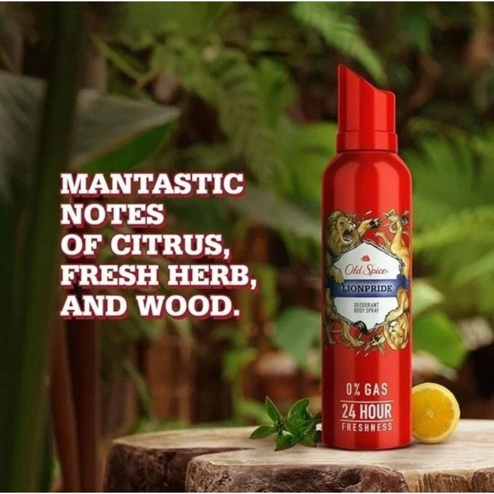 Old Spice Lionpride No Gas Deodorant Body Spray